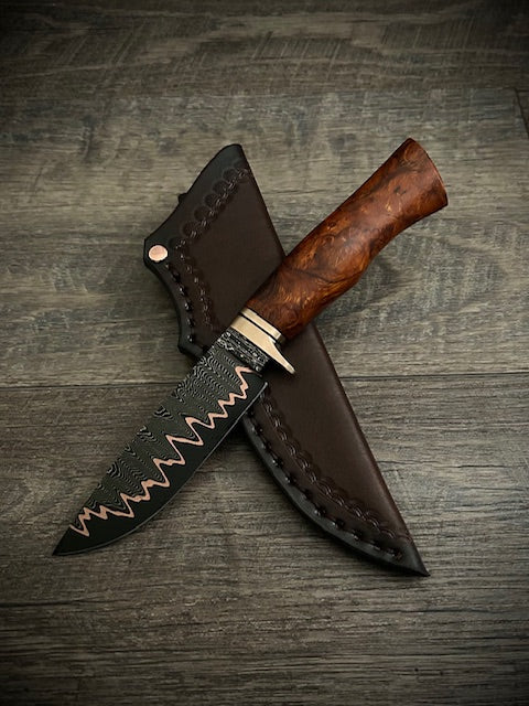 Expedition Copper Mai Damascus Hunter - Bronze or Stainless Guard